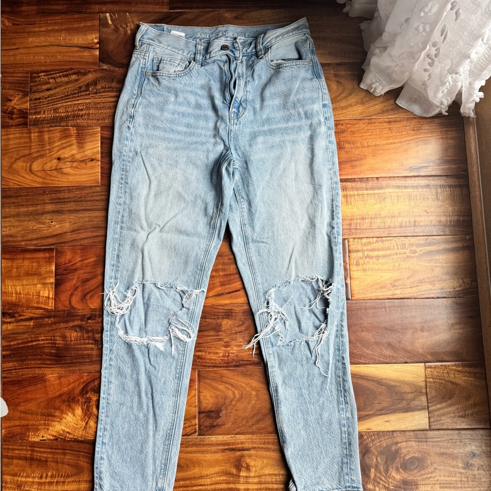 American Eagle Outfitters Blue Boyfriend Jeans Classic Style